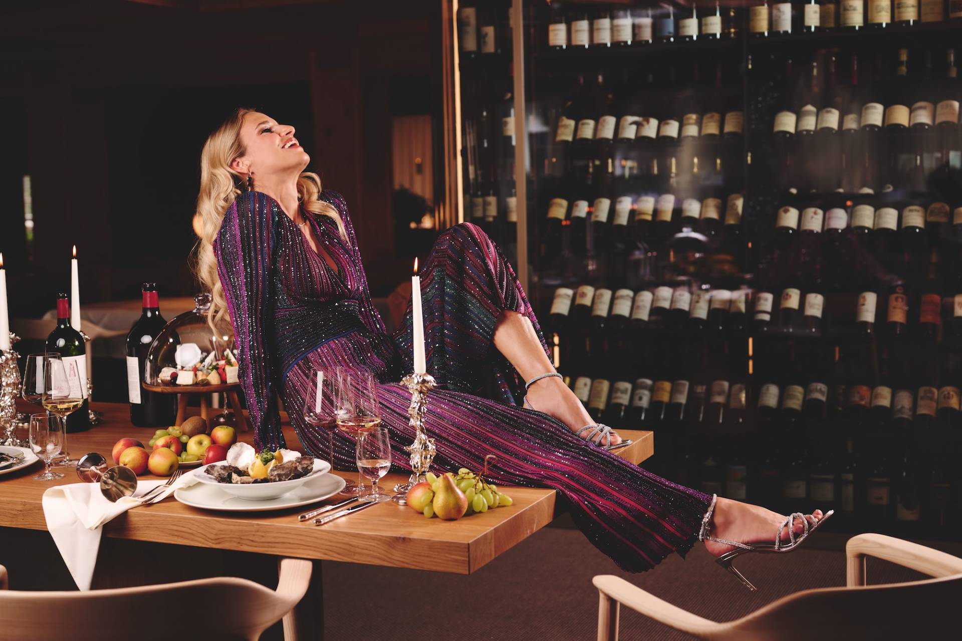 Dinner im Restaurant des Burg Hotel in Lech am Arlberg