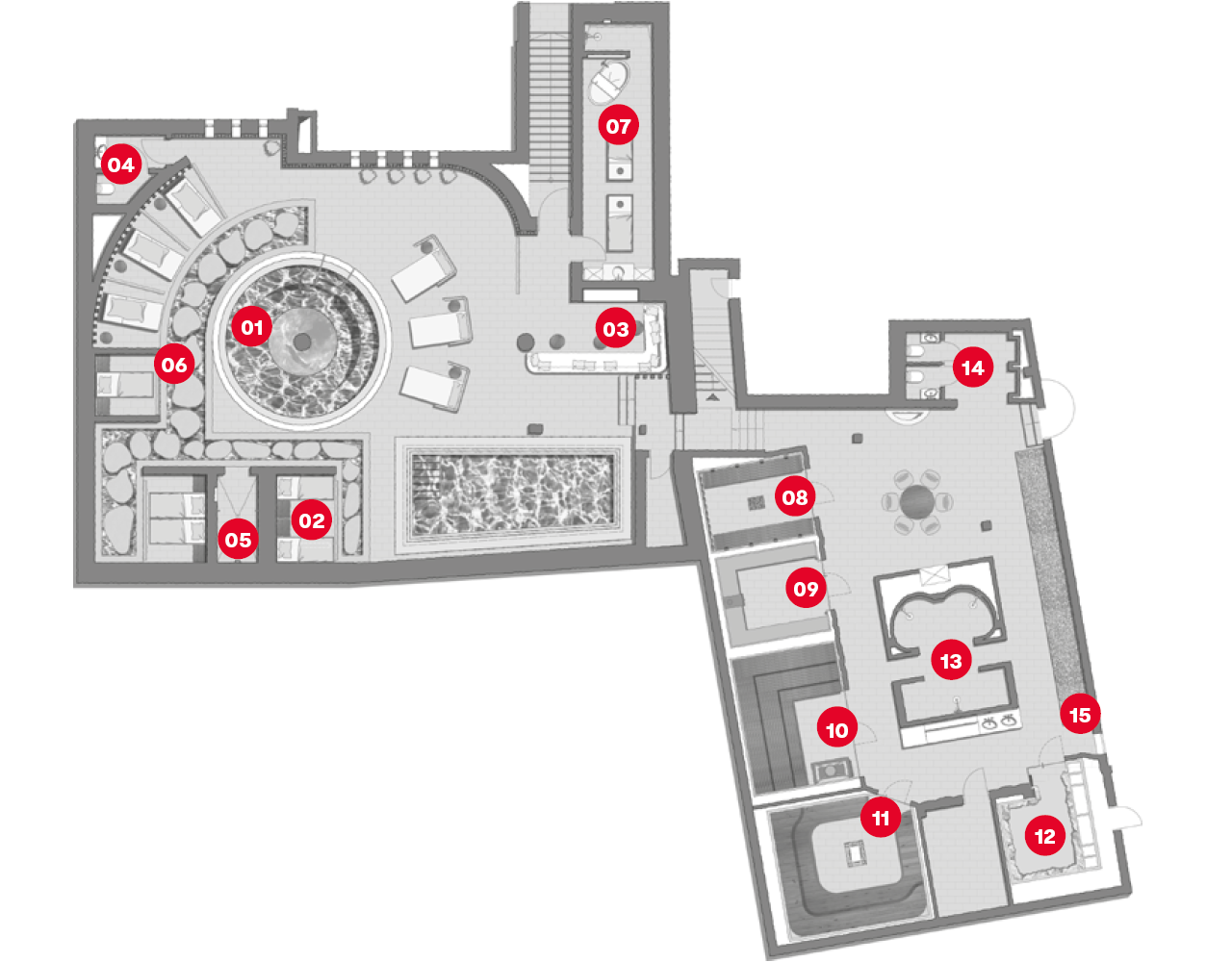 Our nude wellness area for adults includes: - BURG Hotel