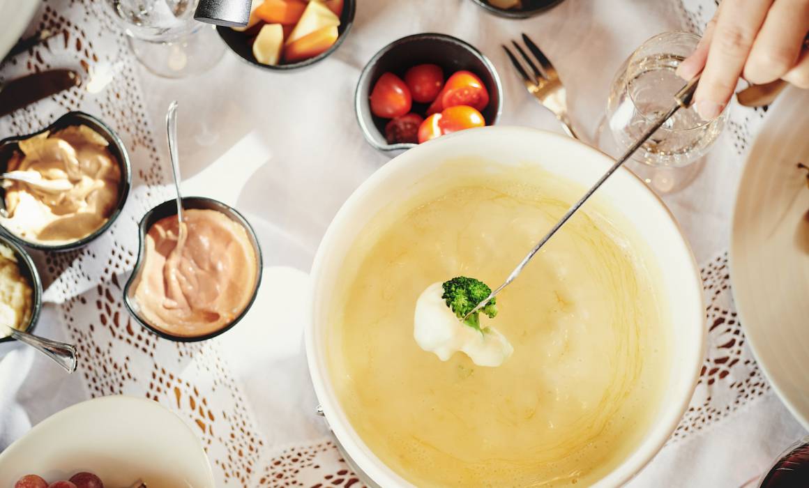 Fondue Käse Hotel Burg Kriegeralpe
