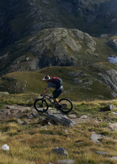 Mountainbiken in den Bergen