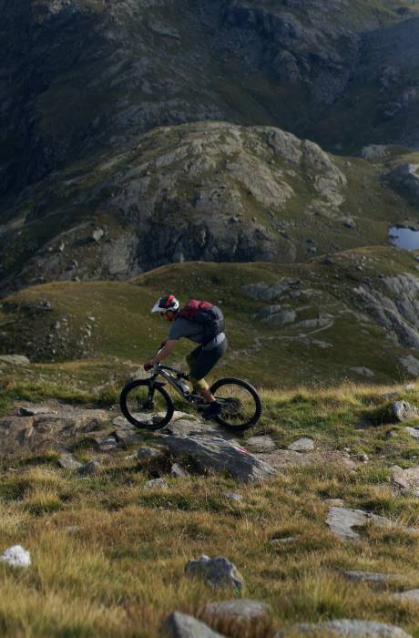 Mountainbiken in den Bergen