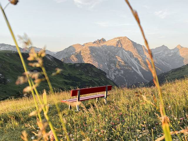 Wandern Bank Berge