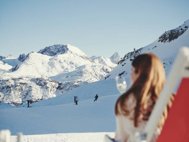 Ski fahren Skipiste Arlberg