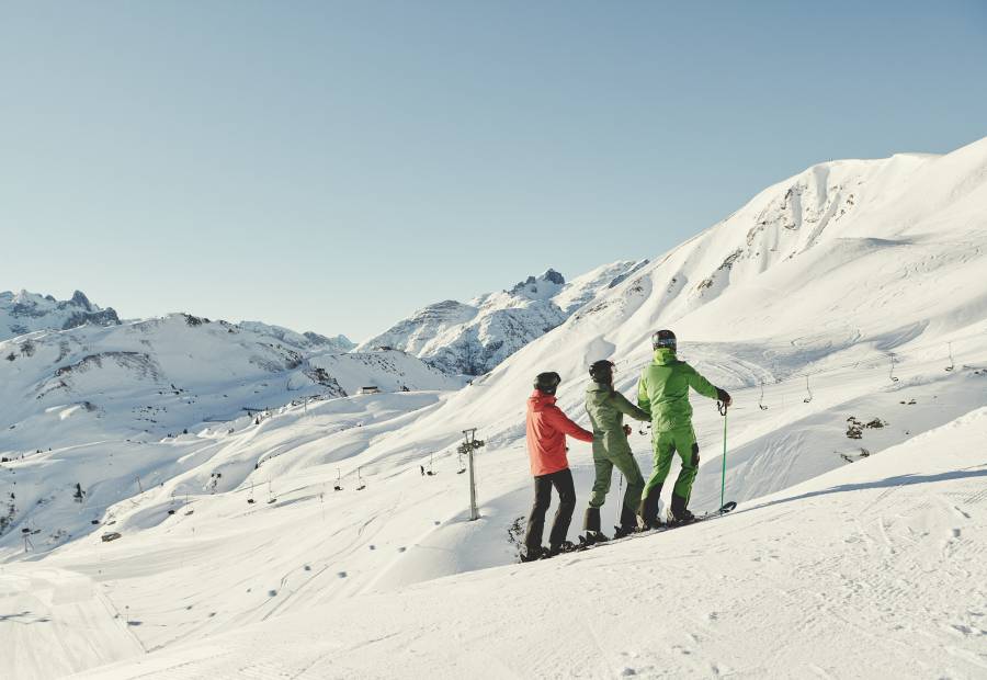 Ski fahren Skigebiet Lech-Zürs