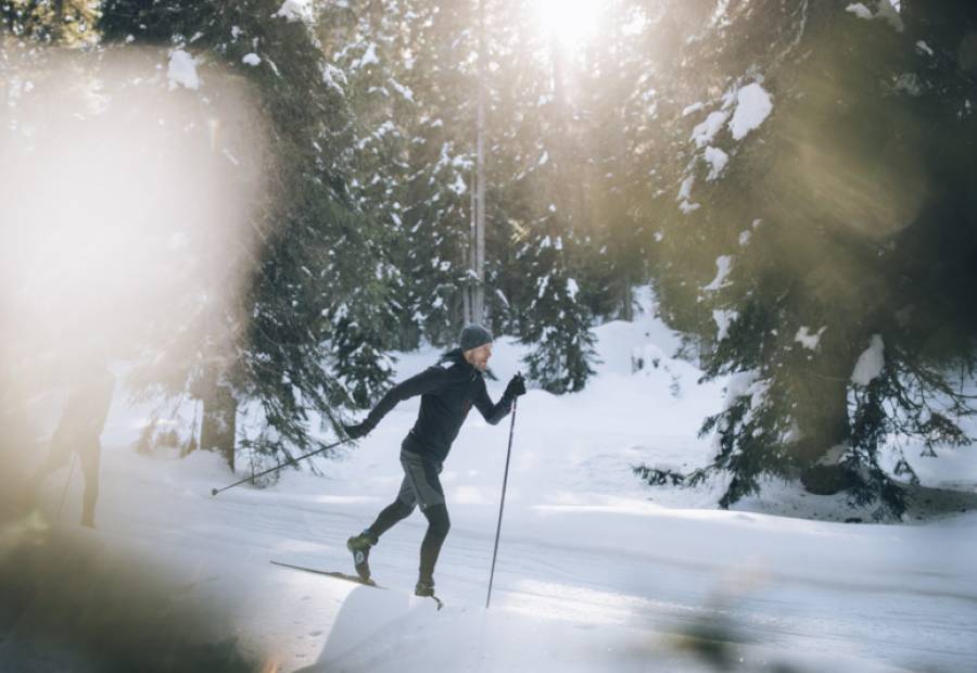 Cross-country skiing in the valley - Burghotel Oberlech